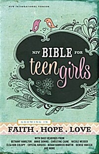 [중고] Bible for Teen Girls-NIV: Growing in Faith, Hope, and Love (Hardcover)