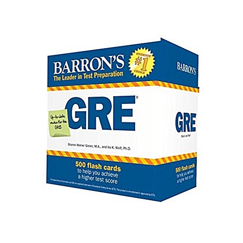 Barrons GRE Flash Cards: 500 Flash Cards to Help You Achieve a Higher Score (Other, 3)