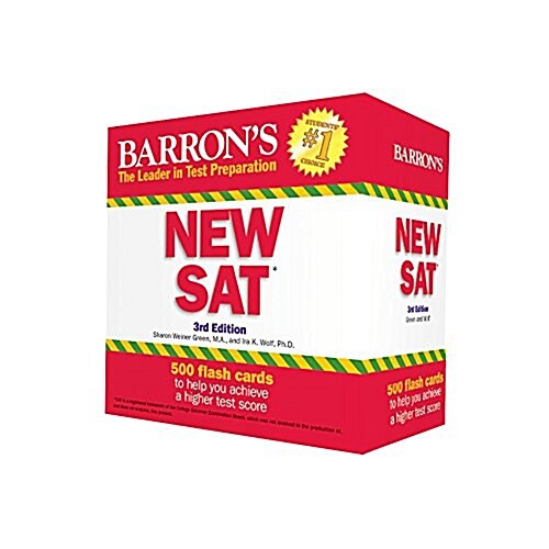 Barrons New SAT Flash Cards: 500 Flash Cards to Help You Achieve a Higher Score (Other, 3)