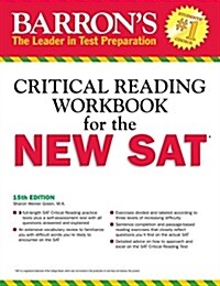 Barrons Reading Workbook for the New SAT (Paperback, 15)