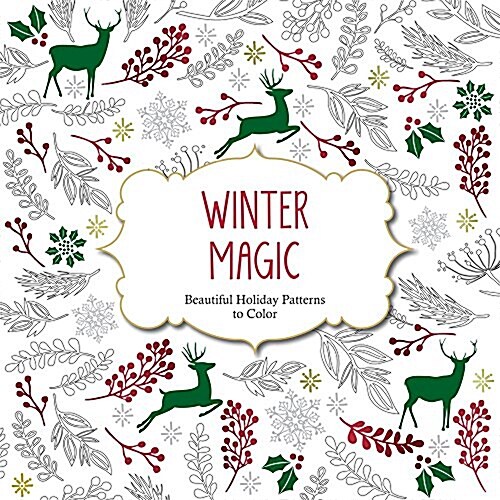 Winter Magic: Christmas Patterns to Color (Paperback)