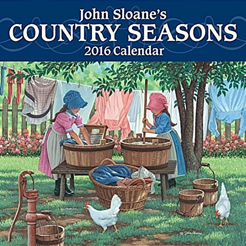 John Sloanes Country Seasons Calendar (Wall, 2016, Mini)