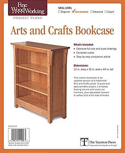 Fine Woodworkings Arts and Crafts Bookcase Plan (Other)