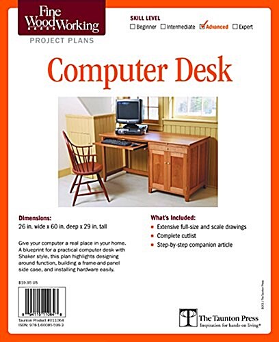 Fine Woodworkings Computer Desk Plan (Other)