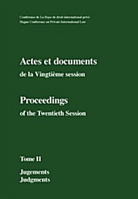 Actes et Documents de la Vingtieme Session/Proceedings of the Twentieth Session (Hardcover)