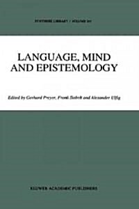 Language, Mind and Epistemology: On Donald Davidsons Philosophy (Hardcover, 1994)