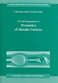 Iutam Symposium on Dynamics of Slender Vortices (Hardcover)