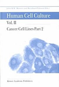 Cancer Cell Lines Part 2 (Hardcover, 2002)