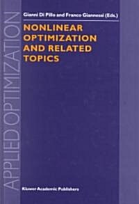 Nonlinear Optimization and Related Topics (Hardcover)