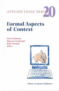 Formal Aspects of Context (Hardcover)