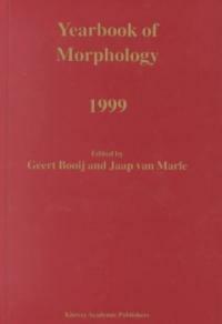 Yearbook of morphology, 1999