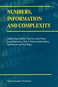Numbers, Information and Complexity (Hardcover, 2000)
