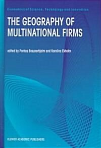 The Geography of Multinational Firms (Hardcover, 1998)