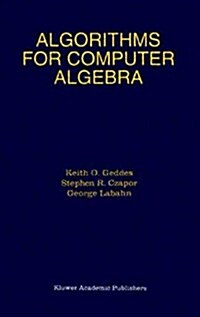 Algorithms for Computer Algebra (Hardcover, 1992)