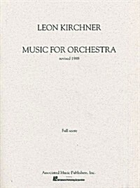 Music for Orchestra (1988 Revision): Full Score (Paperback, 1988)