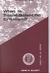What Is Social Scientific Criticism? (Paperback)