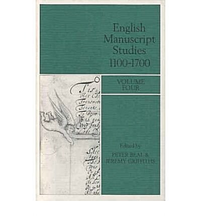 English Manuscript Studies 1100-1700: Volume 4 (Hardcover)