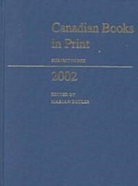 Canadian Books in Print 2002 (Hardcover)