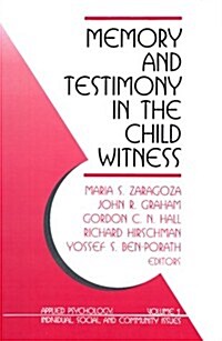 Memory and Testimony in Child Witness (Paperback)