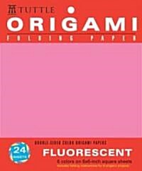 Origami Hanging Paper - Fluorescent 6 - 24 Sheets: Tuttle Origami Paper: High-Quality Origami Sheets Printed with 6 Different Colors: Instructions fo (Other, Origami Paper)