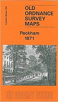 Peckham 1871 : London Sheet 103.1 (Sheet Map, folded)