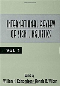 International Review of Sign Linguistics (Hardcover)