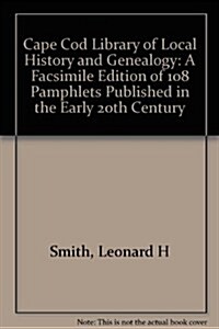 Cape Cod Library of Local History and Genealogy Volumes 1 and 2 (Paperback)