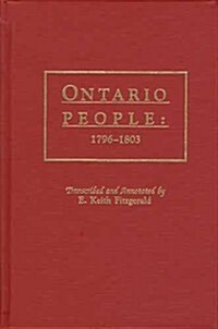 Ontario People: 1796-1803 (Paperback)