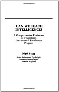 Can We Teach Intelligence? (Hardcover)