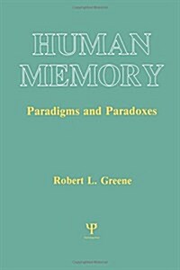[중고] Human Memory: Paradigms and Paradoxes (Paperback)