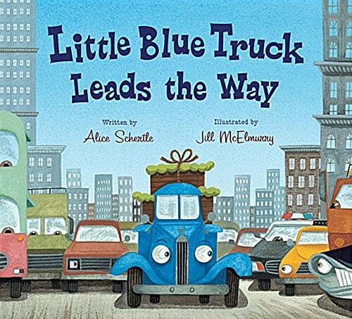 Little Blue Truck Leads the Way Board Book (Board Books)