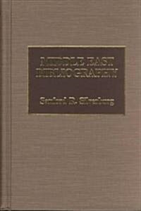 Middle East Bibliography (Hardcover)