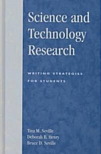 Science and Technology Research: Writing Strategies for Students (Hardcover)