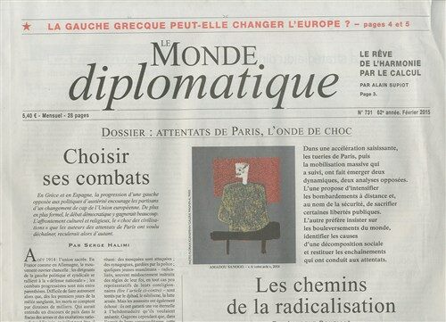 Le Monde Diplomatique (월간 프랑스판) 2015년 03월호