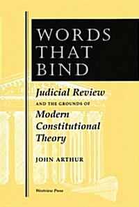 Words That Bind: Judicial Review and the Grounds of Modern Constitutional Theory (Paperback)