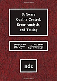 Software Quality Control, Error, Analysis (Hardcover)