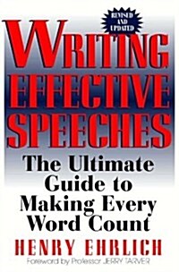 Writing Effective Speeches (Paperback)
