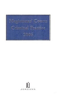 Magistrates Courts Criminal Practice 2006 (Hardcover, CD-ROM)