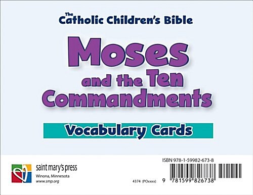 Moses and the Ten Commandments, Vocabulary Cards (Other)