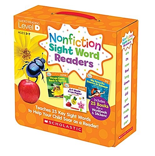 Nonfiction Sight Word Readers: Guided Reading Level D (Parent Pack): Teaches 25 Key Sight Words to Help Your Child Soar as a Reader! (Boxed Set)