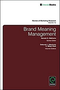 Brand Meaning Management (Hardcover)