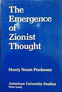 The Emergence of Zionist Thought (Hardcover)