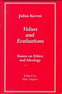 Values and Evaluations (Hardcover)