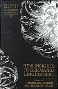 New Insights in Germanic Linguistics I (Hardcover)