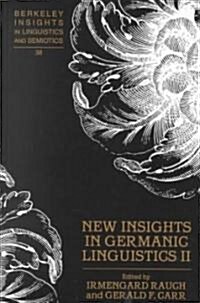 New Insights in Germanic Linguistics II (Hardcover)