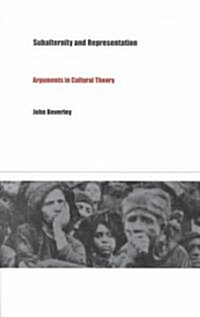 Subalternity and Representation: Arguments in Cultural Theory (Paperback)
