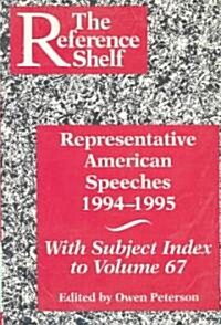Representative American Speeches 1994-95 (Paperback)