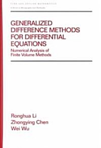 Generalized Difference Methods for Differential Equations: Numerical Analysis of Finite Volume Methods (Hardcover)