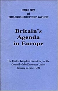 Britains Agenda in Europe (Paperback)