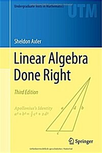 [중고] Linear Algebra Done Right (Hardcover, 3)
